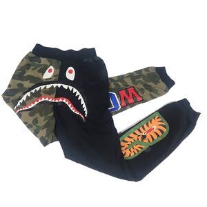 Bape Bathing Ape shark camo Jogger Sweatpants S world gone mad camouflage